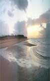 Old Hunstanton Beach at sunset